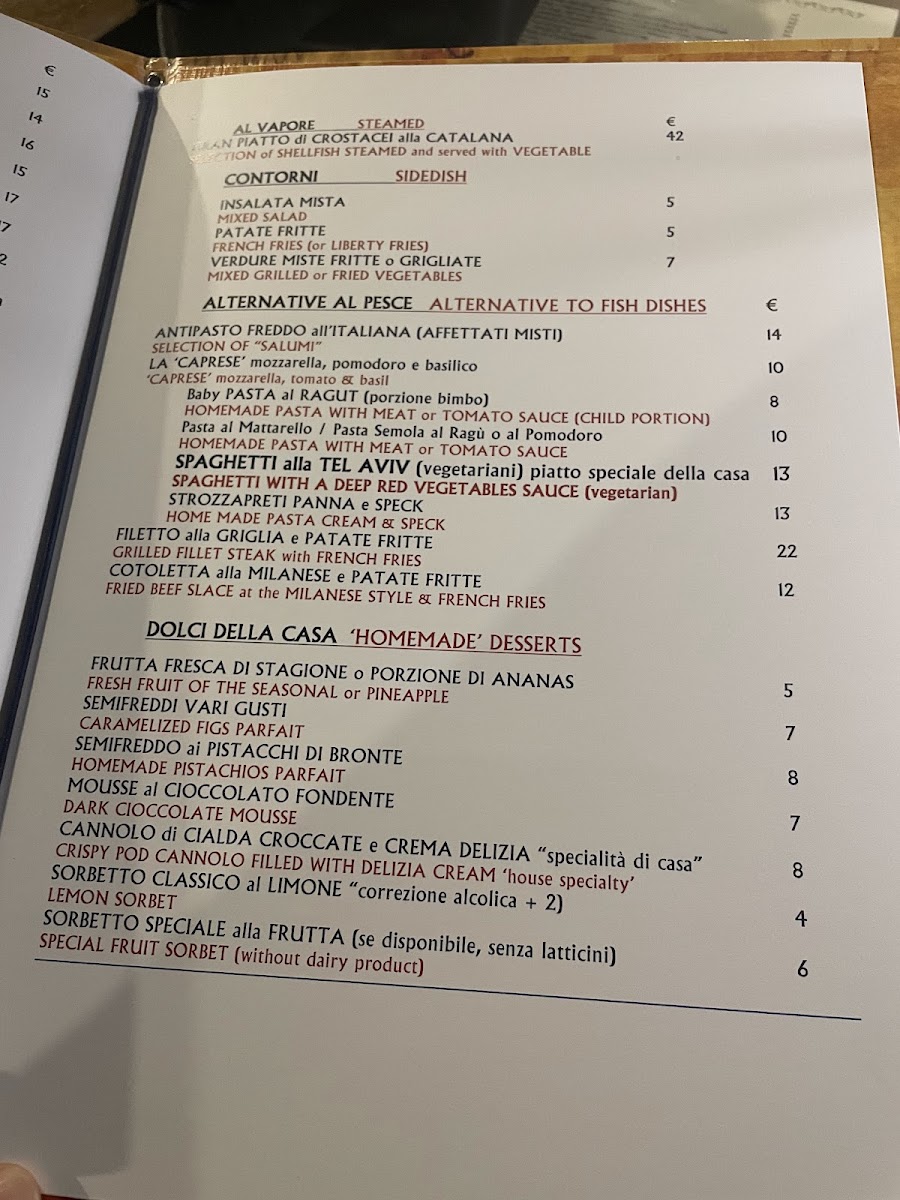 Menu Ristorante Titon-5