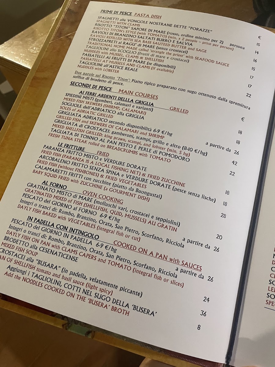 Menu Ristorante Titon-6